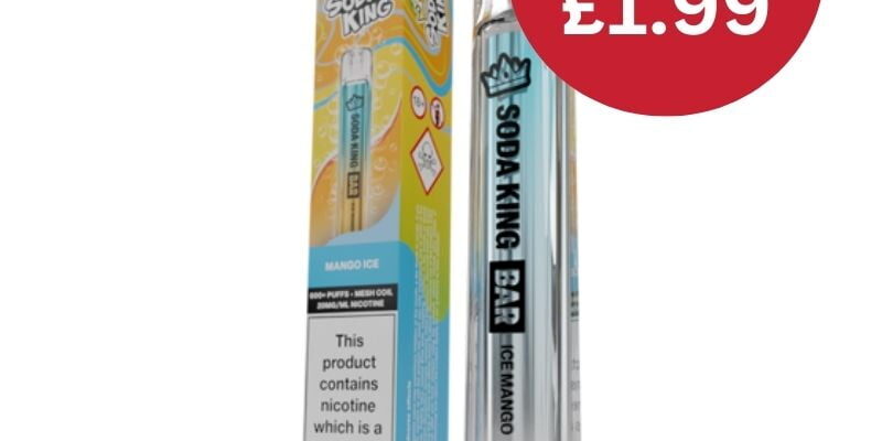Soda King Disposable Vape Device 600 – £1.99