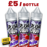 Splashr Grape Strawberry 50ml E Liquid Shortfill – £5.00