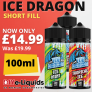 Ice Dragon 100ml Shortfill E Liquid – £14.99