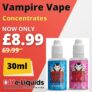 Vampire Vape 30ml E Liquid Concentrate – £8.99
