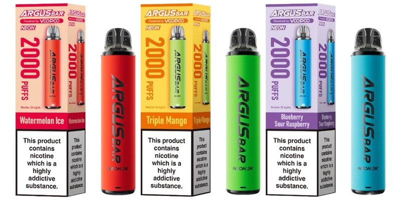 VOOPOO Argus Bar Neon 2K Prefilled Pod Kit – £3.89