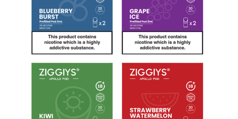 Ziggiys Apollo Pre-Filled Replacement Pods 2PCS 2ml – £6.99